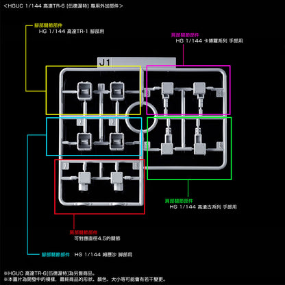 HGUC Gundam TR-1 (Hazel Custom) & Expansion Parts for Gundam TR-6